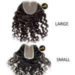 Deep Curly Frontal Closure Piece ONYC Curly Addiction 3B Deep Curly Hair Lace Frontal Closure Lace View