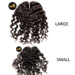 Deep Curly Frontal Closure Piece ONYC Curly Addiction 3B Deep Curly Hair Lace Frontal Closure Small And Large