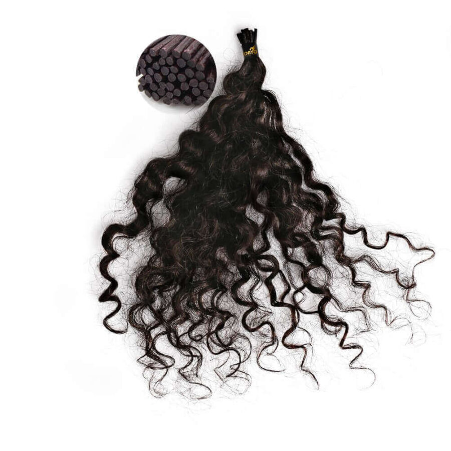 Deep Curly I Tip Hair Extensions ONYC Curly Addiction 3B Deep Curly I Tip. Curly Micro Link Hair Extensions!