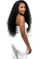 Model flaunting ONYC Deep Curly Human Hair Bundles 3B Curly Weave Weft – Curly Addiction™, styled in rich ringlet curls that exude luxurious, Voluminous, and Natural-looking appeal. This Deep Curly Human Hair showcases the finest Quality 100% deep curly human hair, offering a Soft, Thick, and Full-bodied texture perfect for black hair. The model’s stunning look highlights Deep Curly Hair with Closure, Deep Curly Human Hair Weft, and Virgin Deep Curly Human Hair Extensions Weft that are Tangle Free that Does Not Shed! and Reusable. Designed for women seeking Deep curly hair extensions for black hair, these ONYC Curly Addiction™ Deep Curly Hair Bundles are known as the Best Deep Curly Human Hair Bundles for Black Women, crafted from Mongolian Virgin Hair and Raw Cuticle Hair for unmatched shine and movement. This Virgin Deep Curly Hair Bundles Maryland Pickup look emphasizes protective styles, heat free hair, and natural hair extensions for black hair that blend seamlessly with natural textures. Captured in an elegant pose, the model wears Double Drawn Deep Curly Weave Bundles and 3B Deep Curly Virgin Hair Weft Bundles, known for being Durable, Premium, and Worth the investment. Ideal for shoppers searching Affordable Deep Curly Human Hair Weave Bundles Online, Deep Curly Human Hair Bundles Near Me, or Buy Virgin Deep Curly Human Hair Bundles Online USA with Fast shipping, free shipping, and Local Pickup options in Maryland and Washington DC. These ONYC Deep Curly Weft Hair Extensions and ONYC Deep Curly Weave Extensions Human Hair define true high-quality, Human-hair, Virgin hair, and Remy hair extensions—crafted to last, Well made, and Easy to use—making ONYC® the go-to choice for Best Natural Hair Extensions and real human hair beauty that’s timeless, Affordable, and undeniably glamorous.