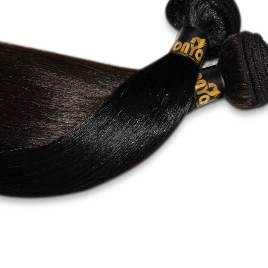 Relaxed Straight Hair Weave Perfect Relaxed Sleek Straight Hair ONYC Light Relaxed Perm Weft Weave Extensions
