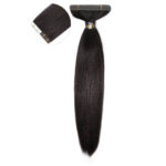 ONYC hair tape in extensions and Relaxed Hair Tape Extensions ONYC Relaxed Perm ONYC Hair Relaxed Hair Tape Extensions is designed to give you the most natural Relaxed Straight African American Hair Texture.