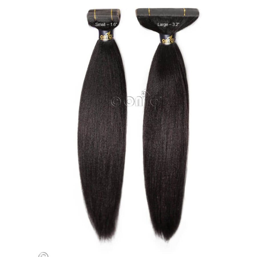 Relaxed Hair Tape Extensions ONYC Relaxed Perm ONYC Hair Relaxed Hair Tape Extensions is designed to give you the most natural Relaxed Straight African American Hair Texture.