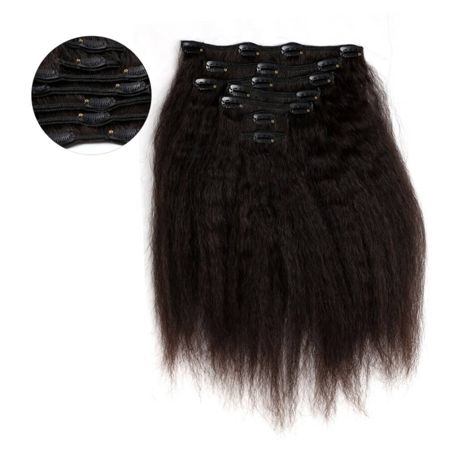 ONYC Clip ins - Kinky Straight Clip In Hair Extensions Virgin Hair No. 1 Best Kinky Straight Hair Clip Ins. Shop ONYC Hair Fro Out for Natural Hair BlowOut Clip Ins and Go from Blah to Fab in 5 minutes! ONYC Straight natural hair best blow out clip ins